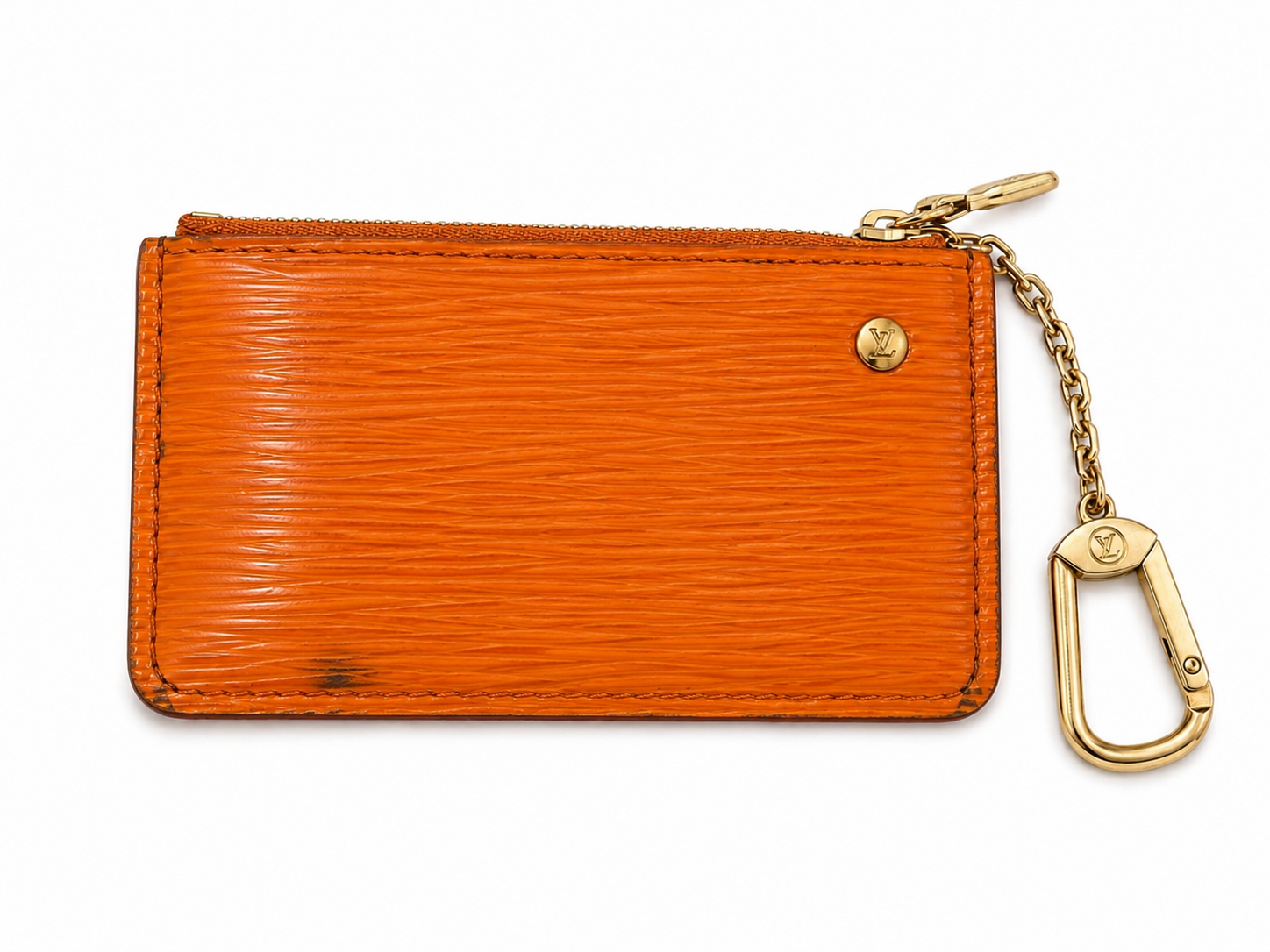 Louis Vuitton Epi Leather Key Pouch in Orange
