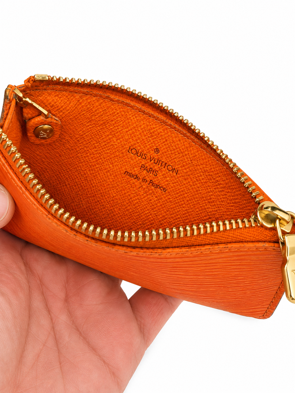 Louis Vuitton Epi Leather Key Pouch in Orange