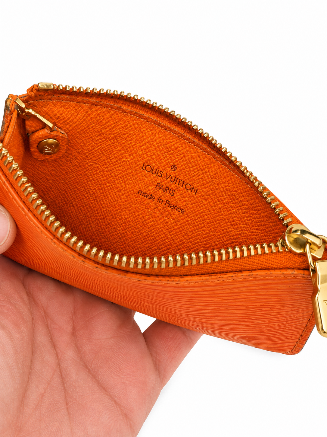 Louis Vuitton Epi Leather Key Pouch in Orange