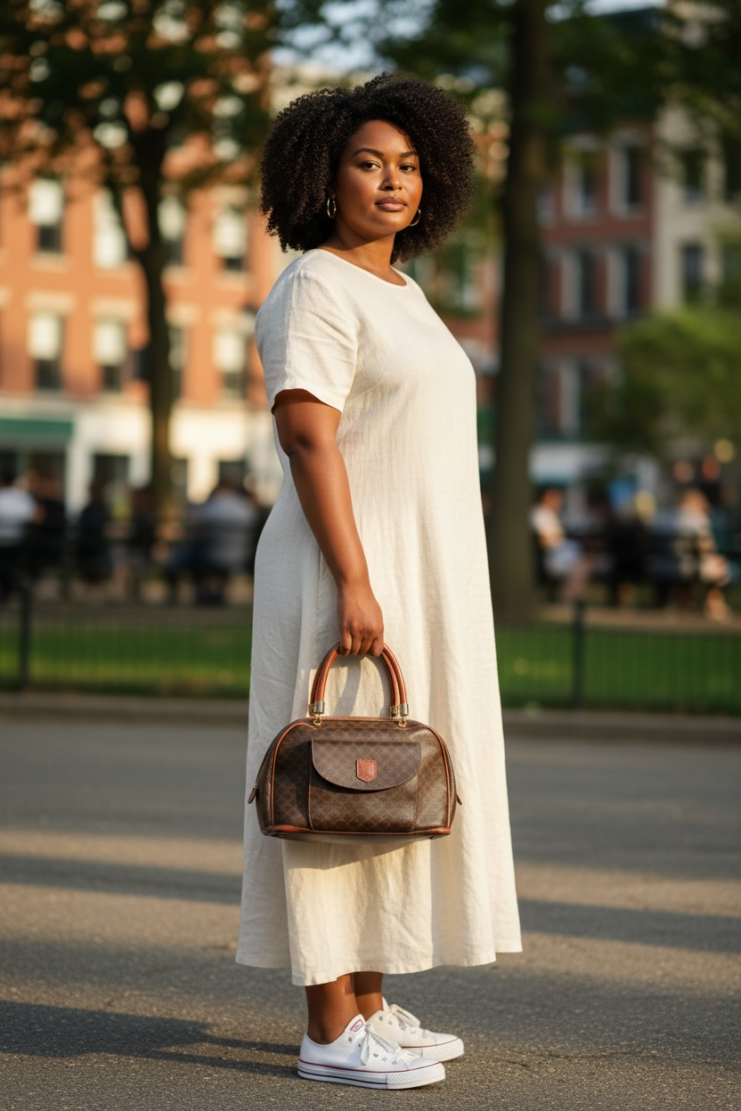 Vintage Celine Macadam Canvas Hand bag