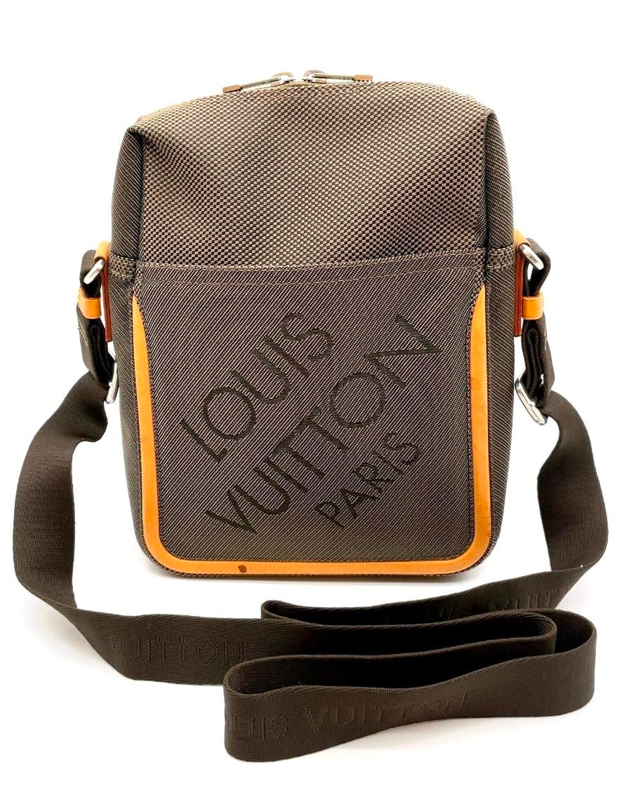 Louis Vuitton Cup Messenger Bag Brown Canvas Crossbody LV Paris Cup Rare