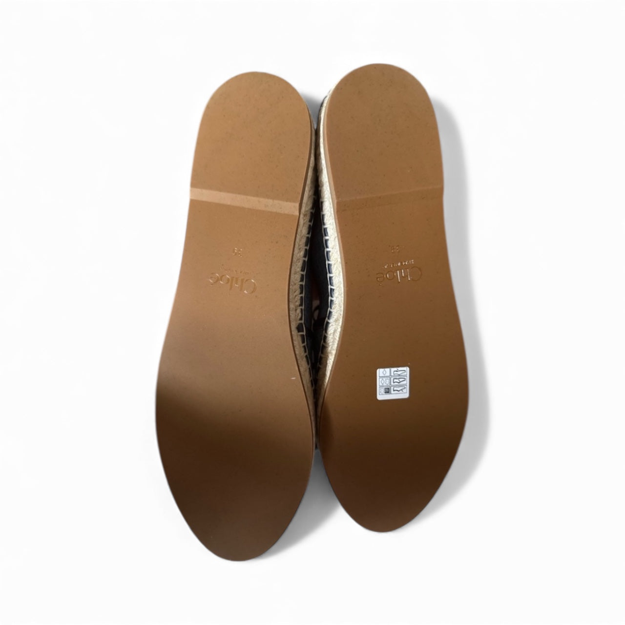 Chloe Isla Embroidered Espadrille Denim