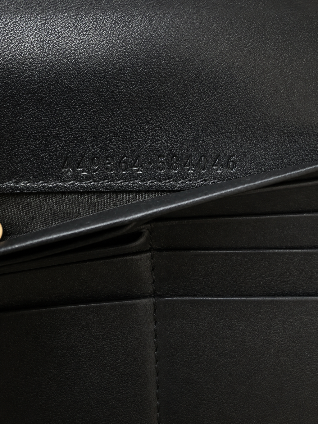 Gucci Micro Guccissima Black Leather Continental Zip Around Wallet GG Embossed