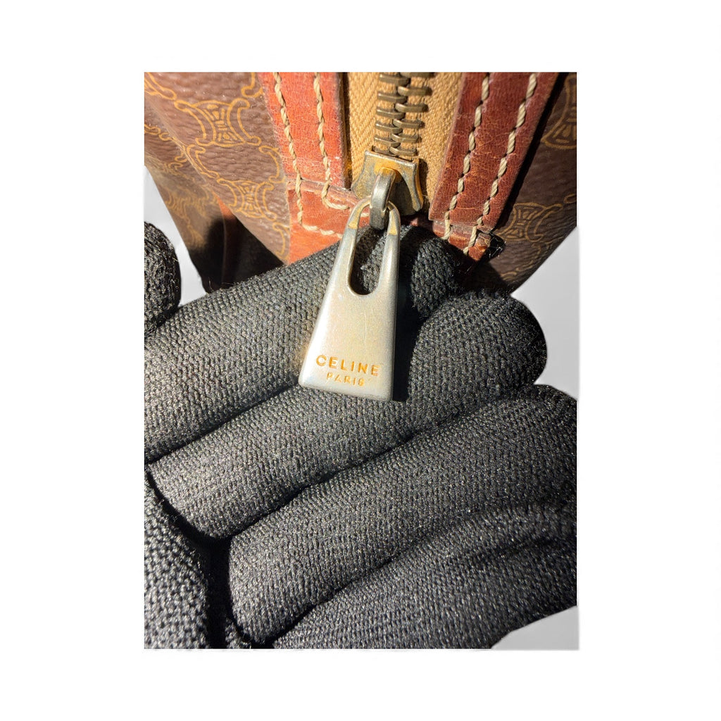 Vintage Celine Macadam Canvas Hand bag