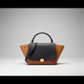 Celine Tricolor Leather Medium Trapeze Top Handle/Shoulder bag