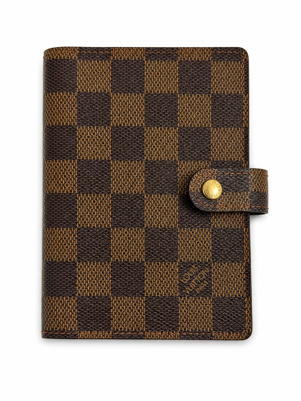 Louis Vuitton Damier Ebene Agenda PM (small ring agenda/planner cover).