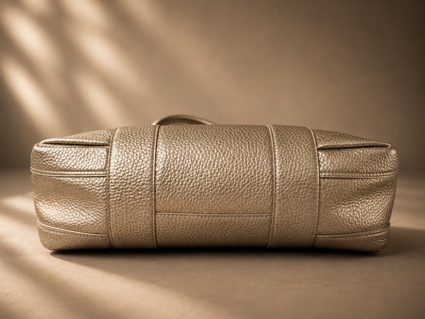 Fendi Metallic Pebbled Leather