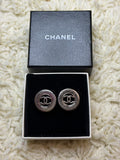 Authentic Chanel Silver CC Clip-On Earrings | Vintage | Box + Legitmark COA
