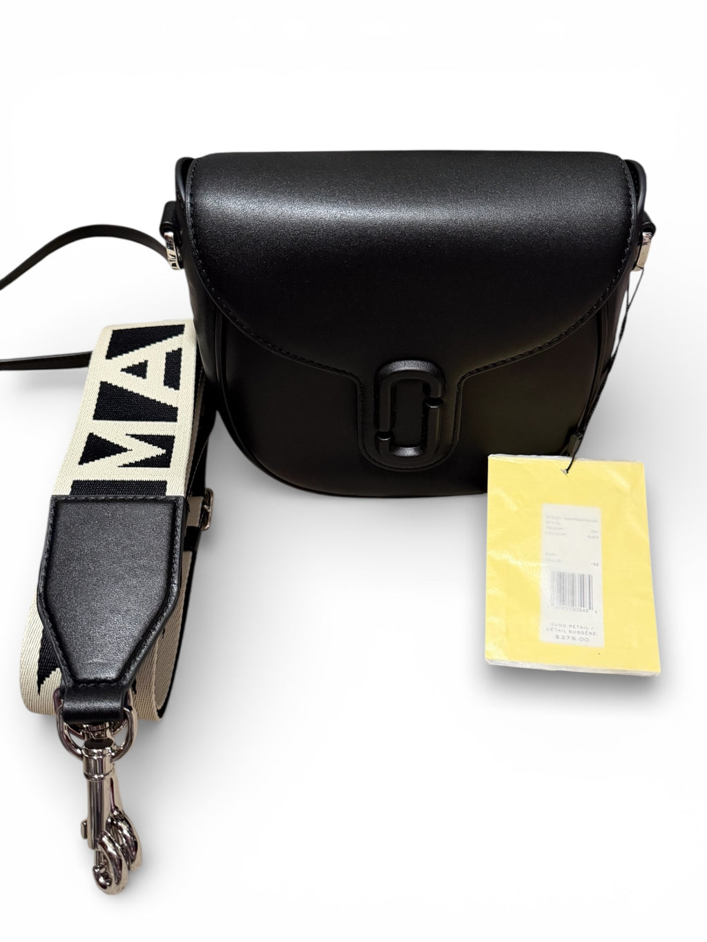 Marc Jacobs Saddle Bag in Black Leather