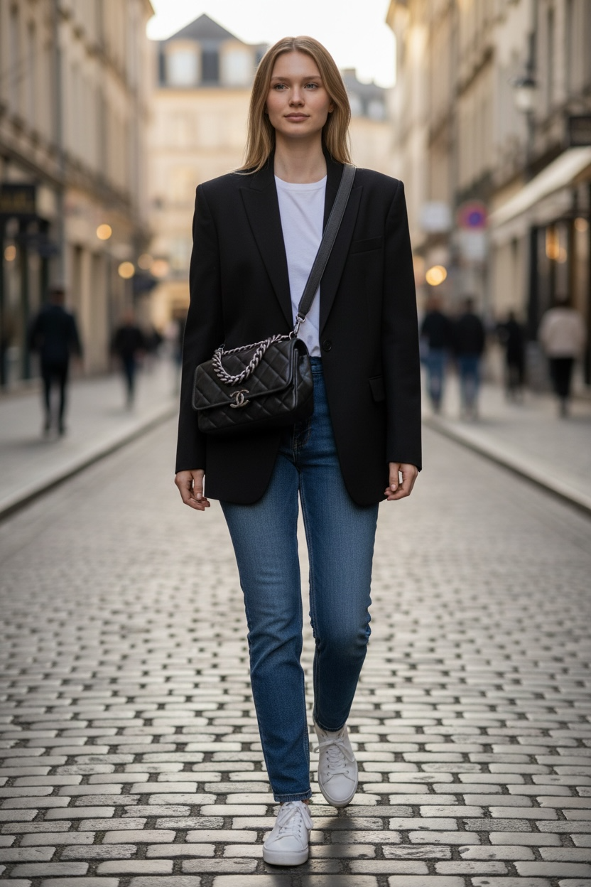 CHANEL
Caviar Iridescent Calfskin Quilted Small Daily Carry Messenger Black