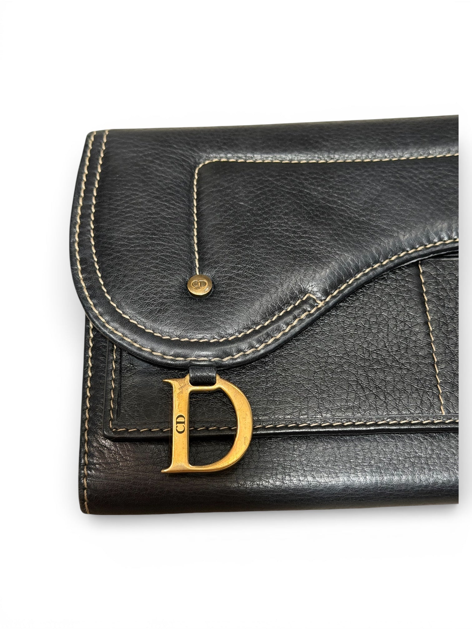 Vintage Christian Dior Saddle Long Wallet