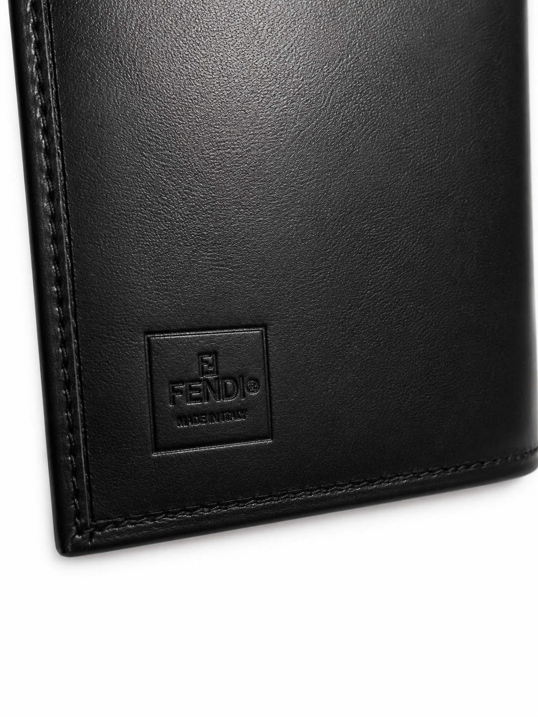 Fendi Zucca FF Logo Mini Agenda Planner Cover Brown Canvas & Leather