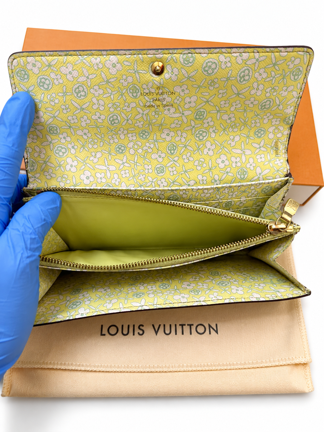 Louis Vuitton Emilie Monogram Wallet Liberty Floral Interior | Box,Dust Bag& COA