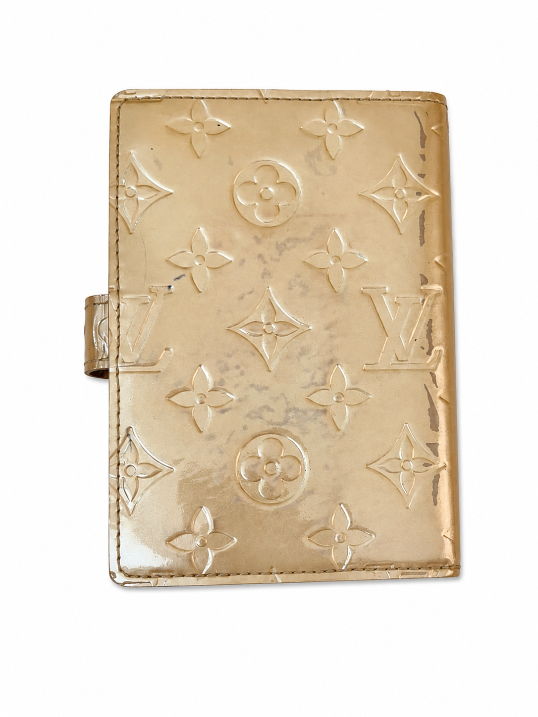 Authentic Louis Vuitton Vernis Agenda PM Cover Beige Nude Planner Cover