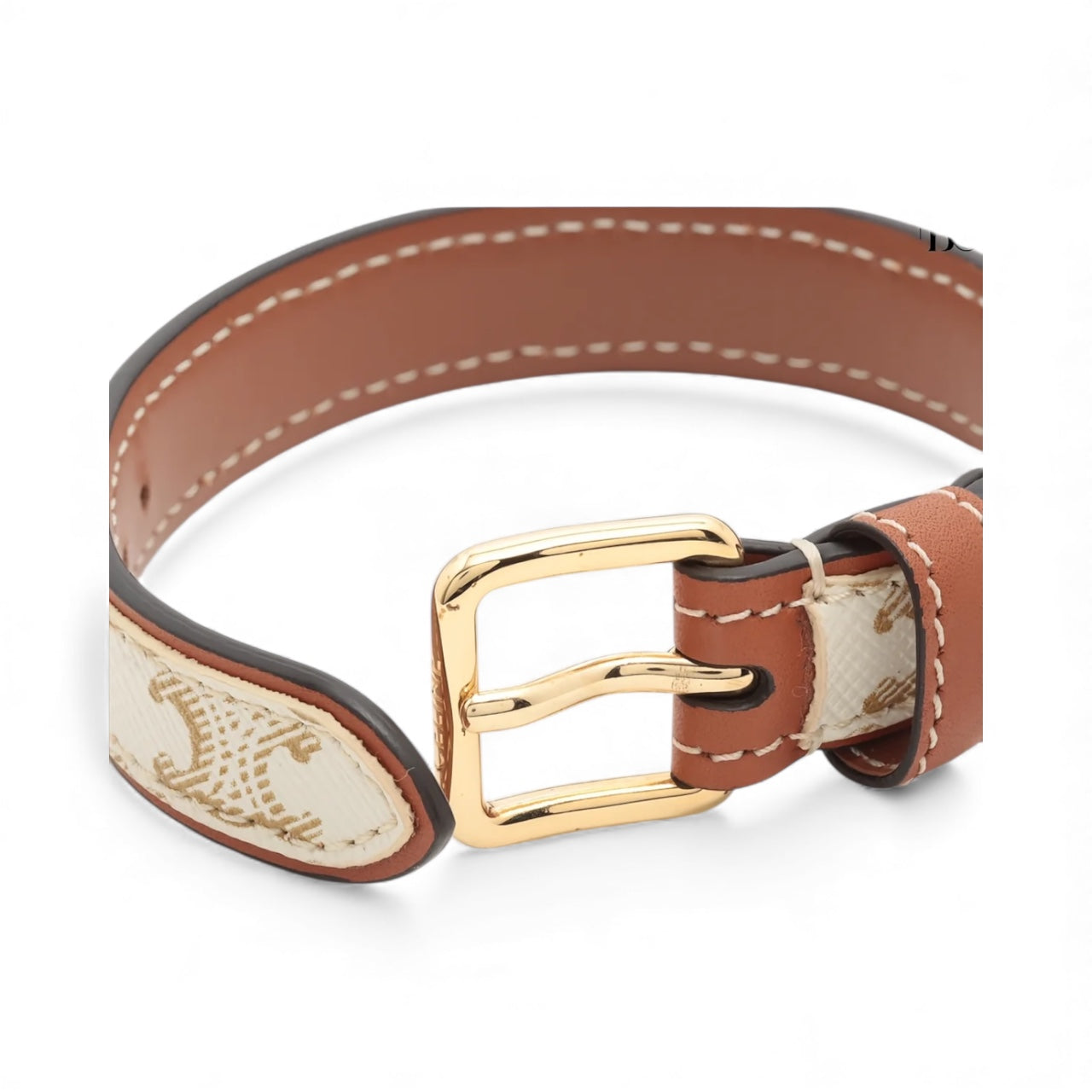 Celine Maillon Triomophe Leather Bracelet (Unisex)