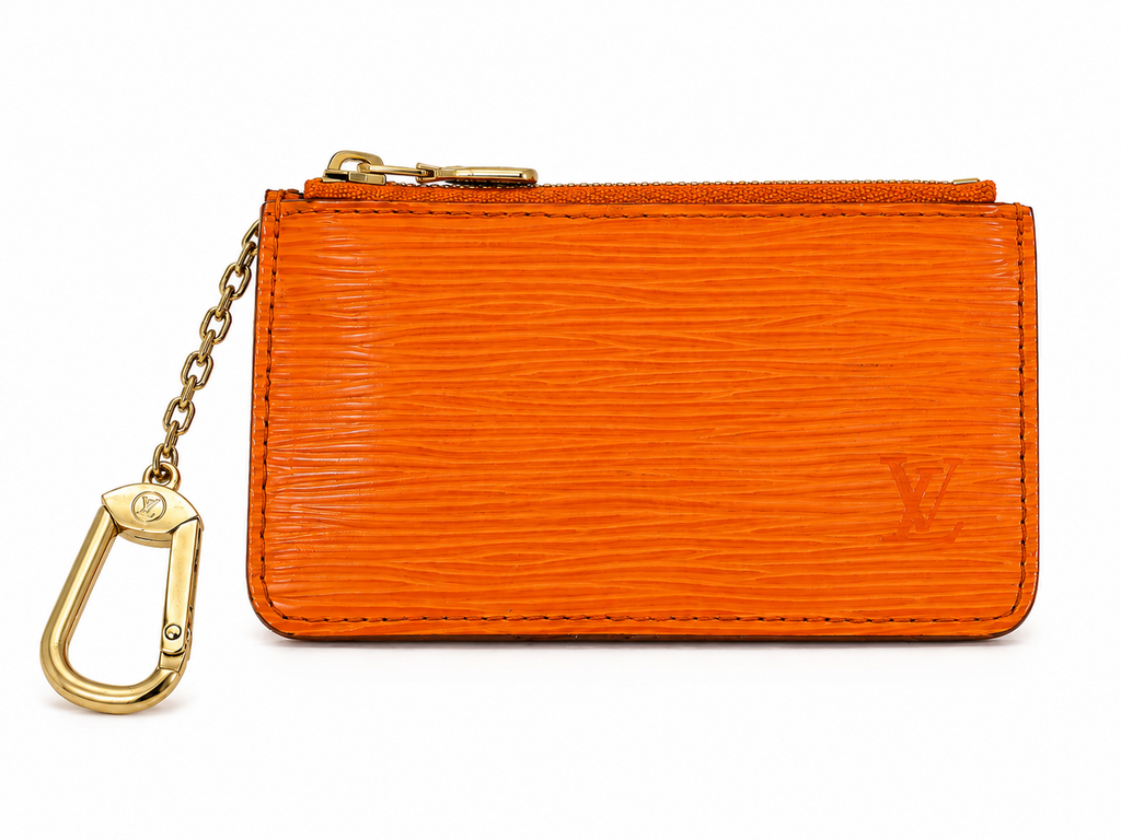 Louis Vuitton Epi Leather Key Pouch in Orange