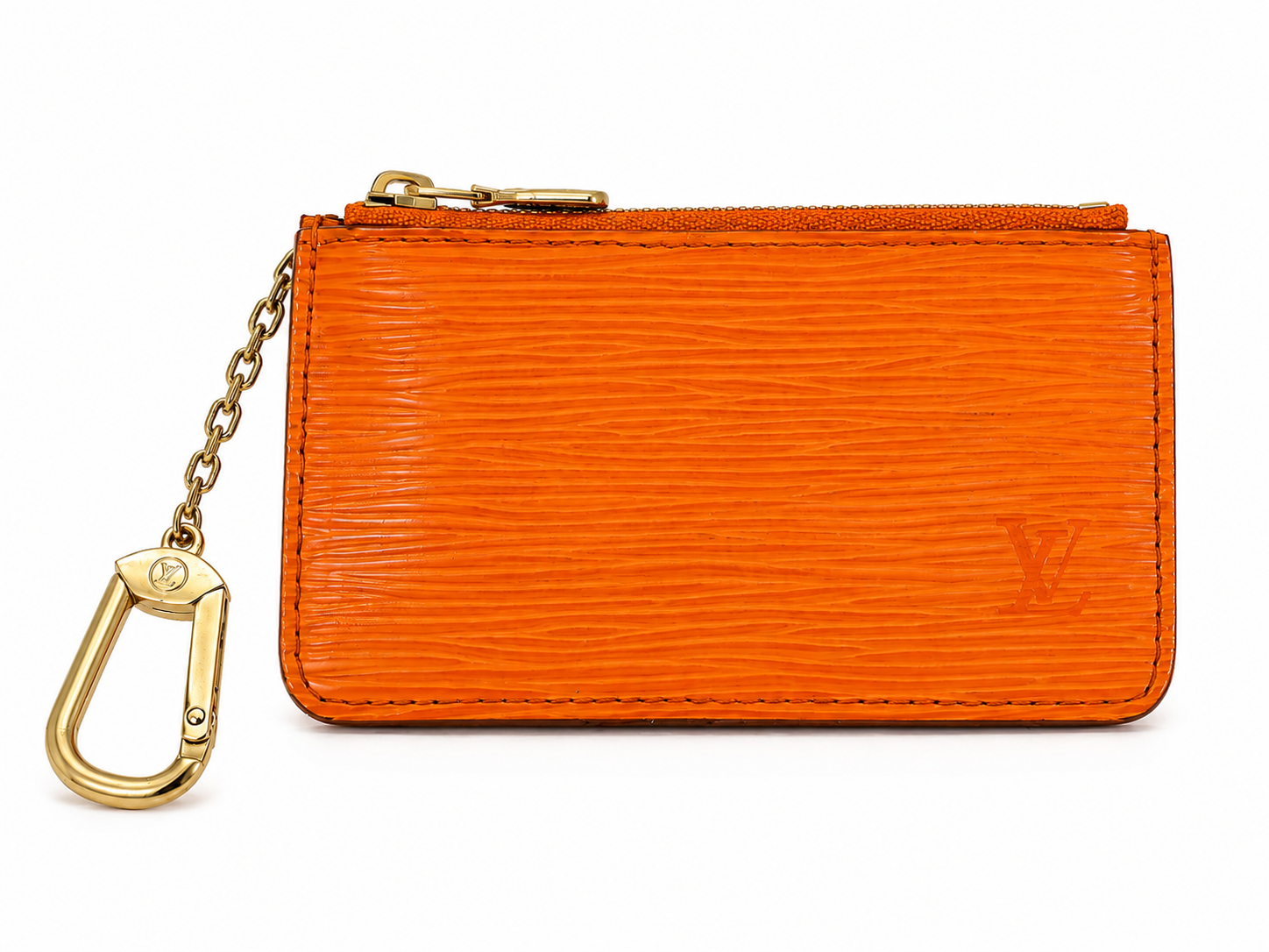 Louis Vuitton Epi Leather Key Pouch in Orange