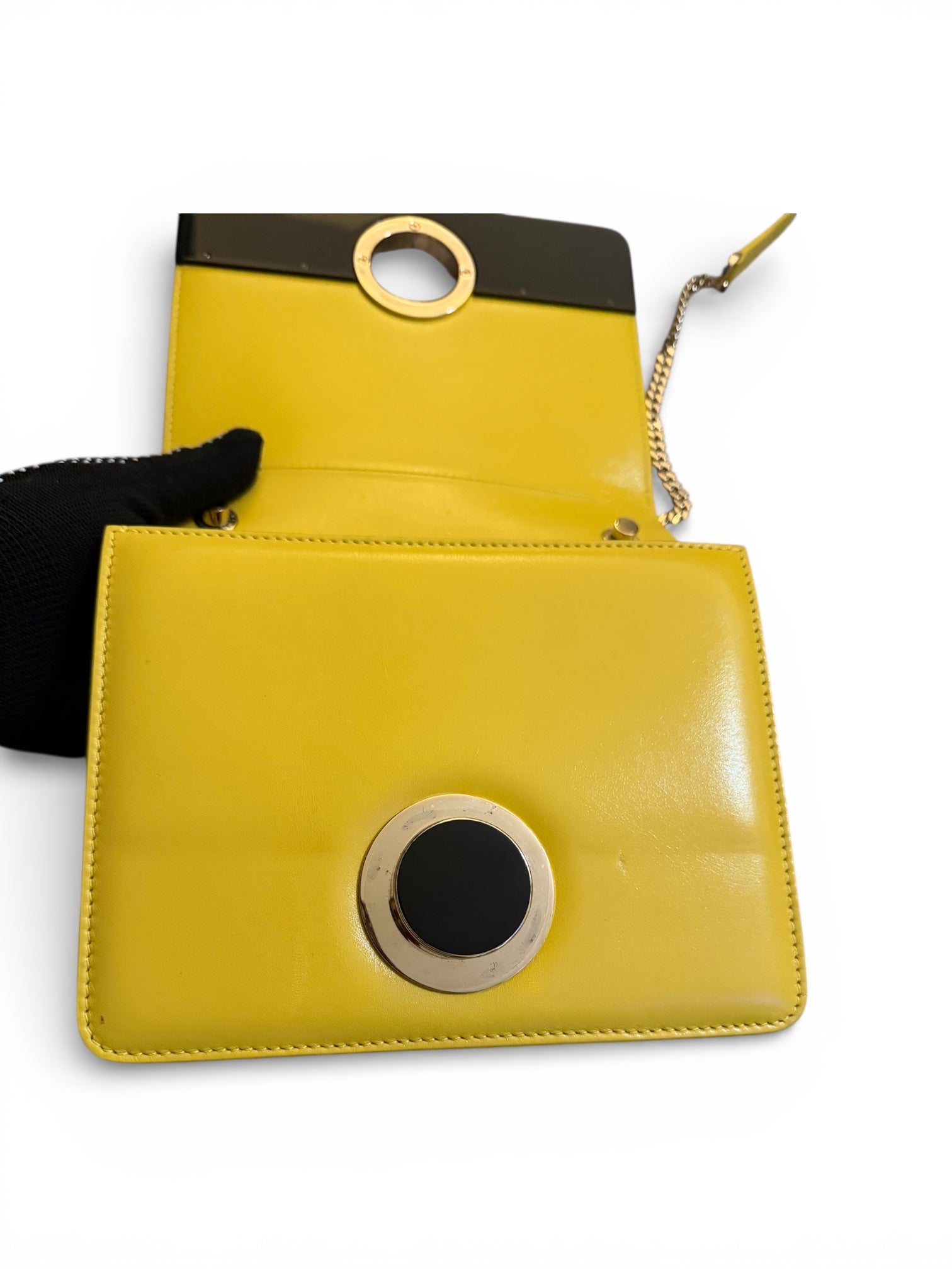 Bvlgari Yellow Shoulder/Crossbody on Chain. Summer 2016 Edition