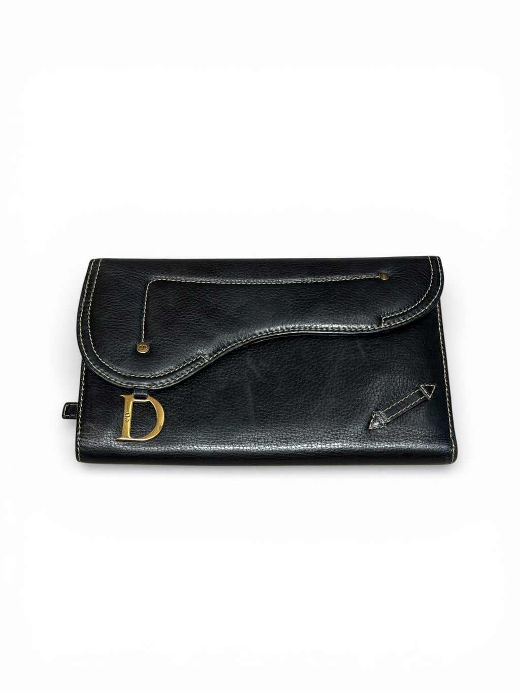 Vintage Christian Dior Saddle Long Wallet