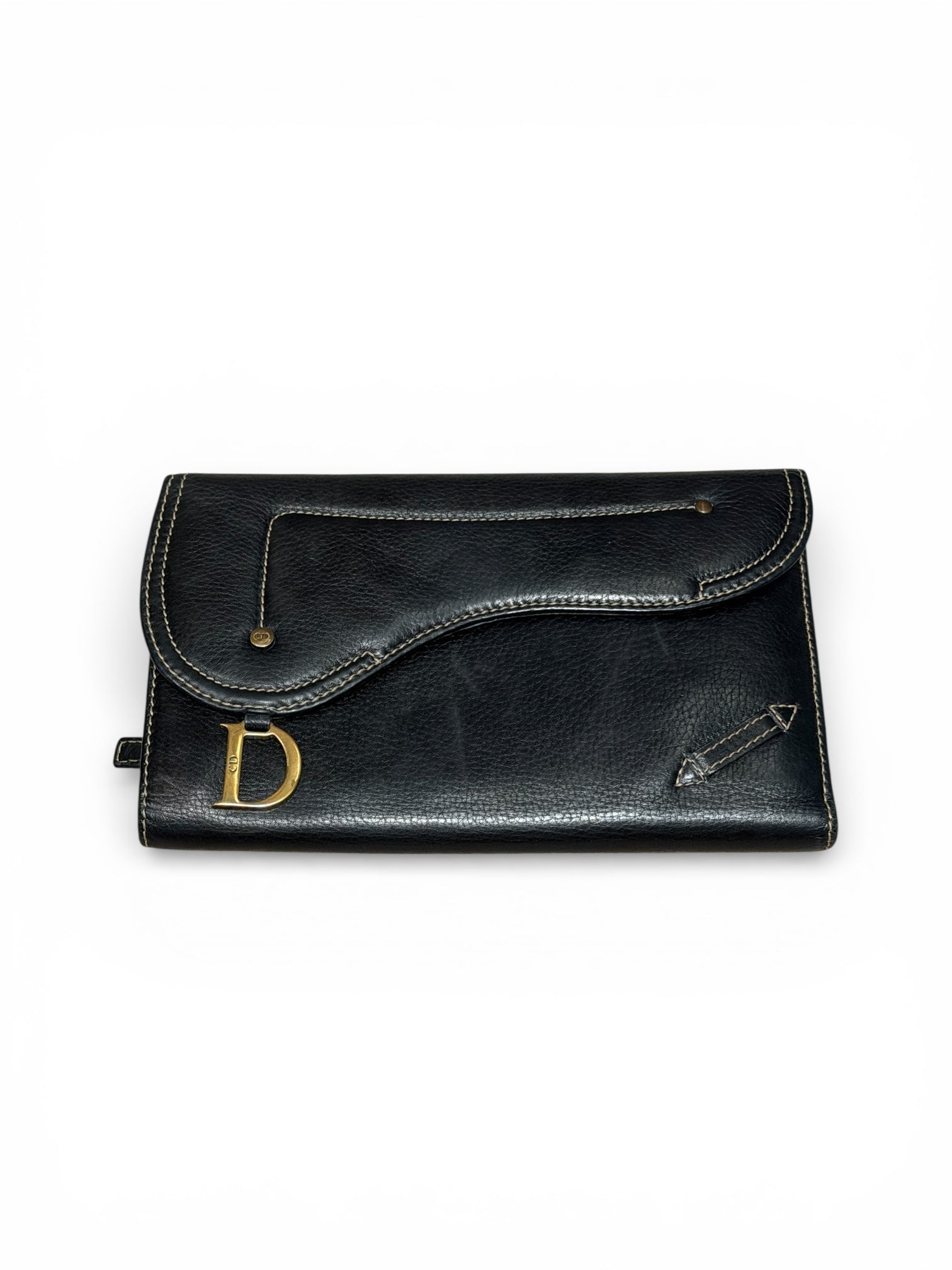 Vintage Christian Dior Saddle Long Wallet