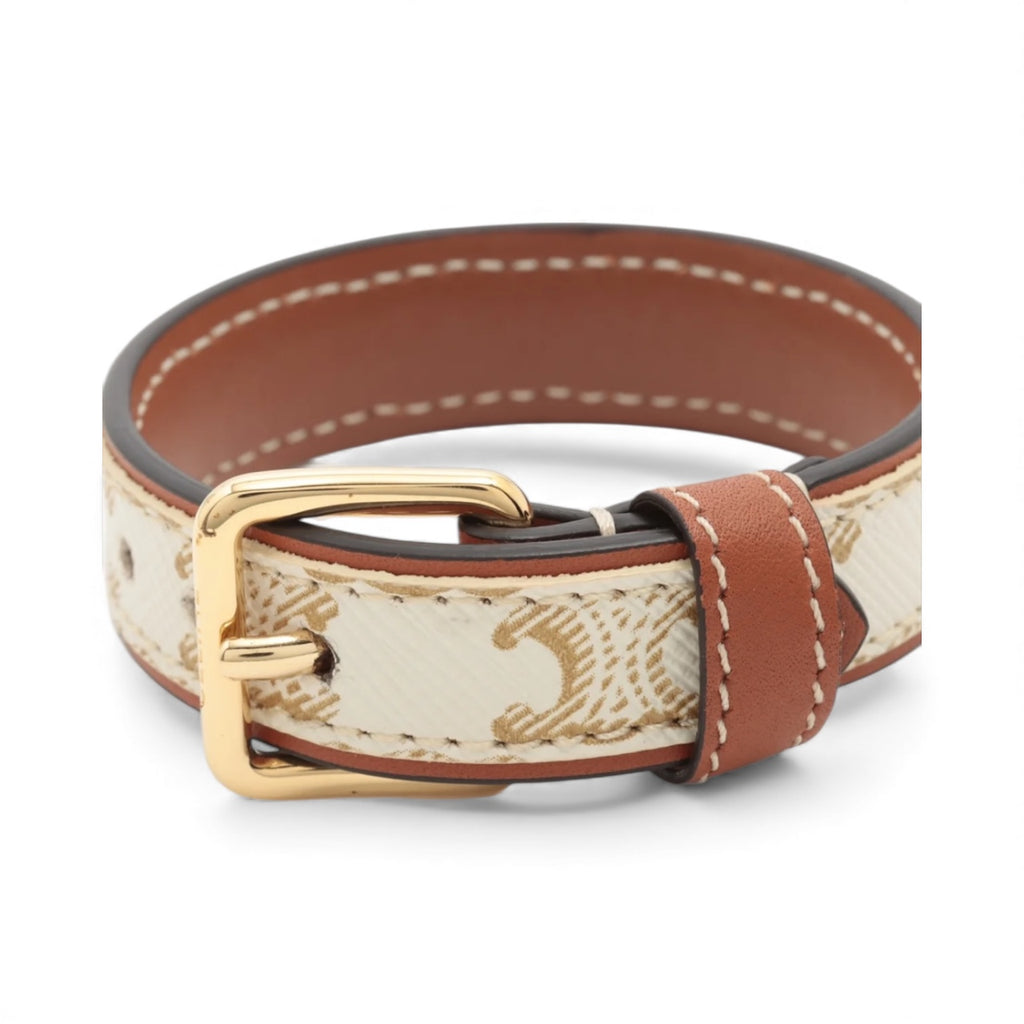 Celine Maillon Triomophe Leather Bracelet (Unisex)