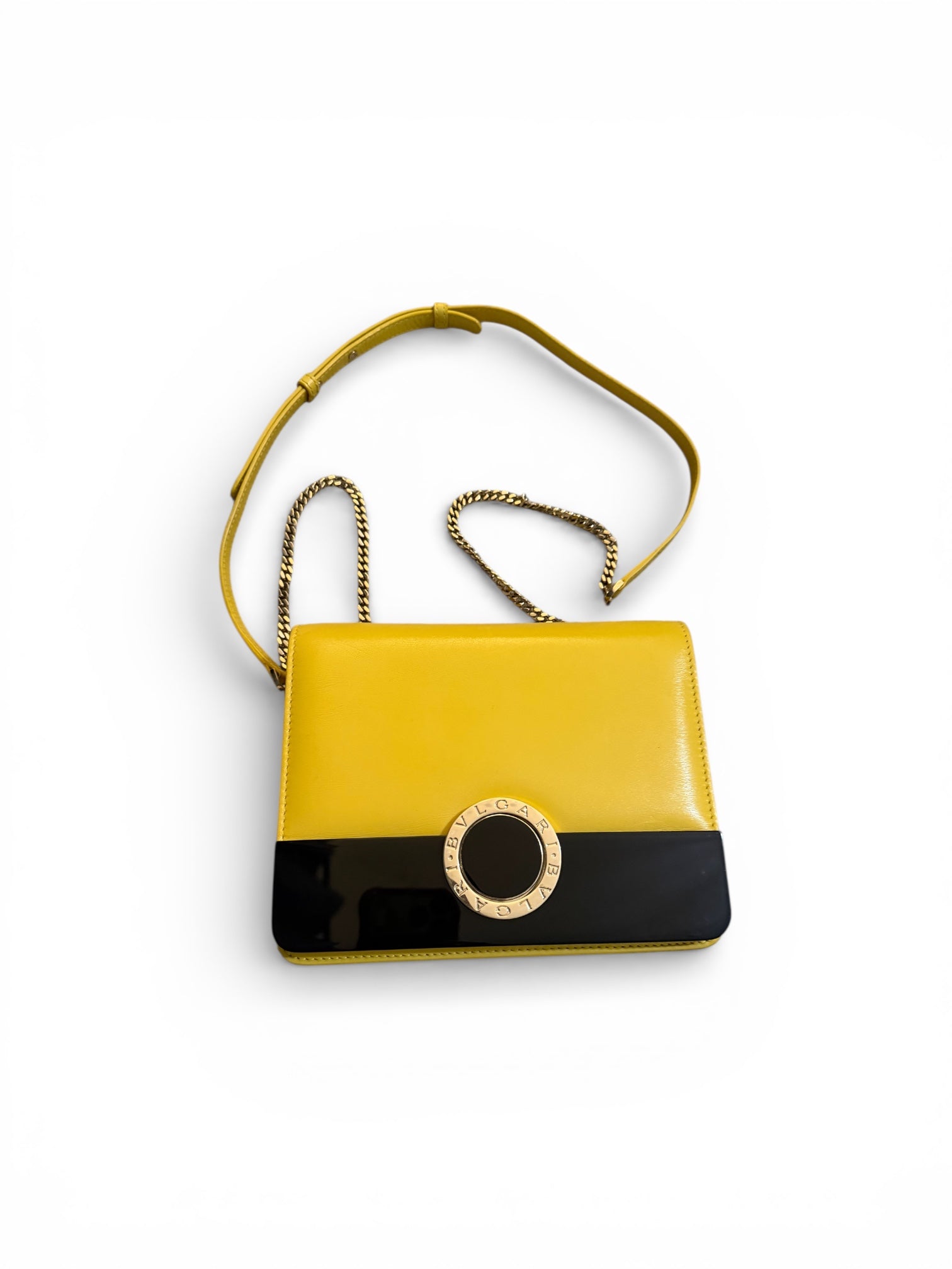 Bvlgari Yellow Shoulder/Crossbody on Chain. Summer 2016 Edition