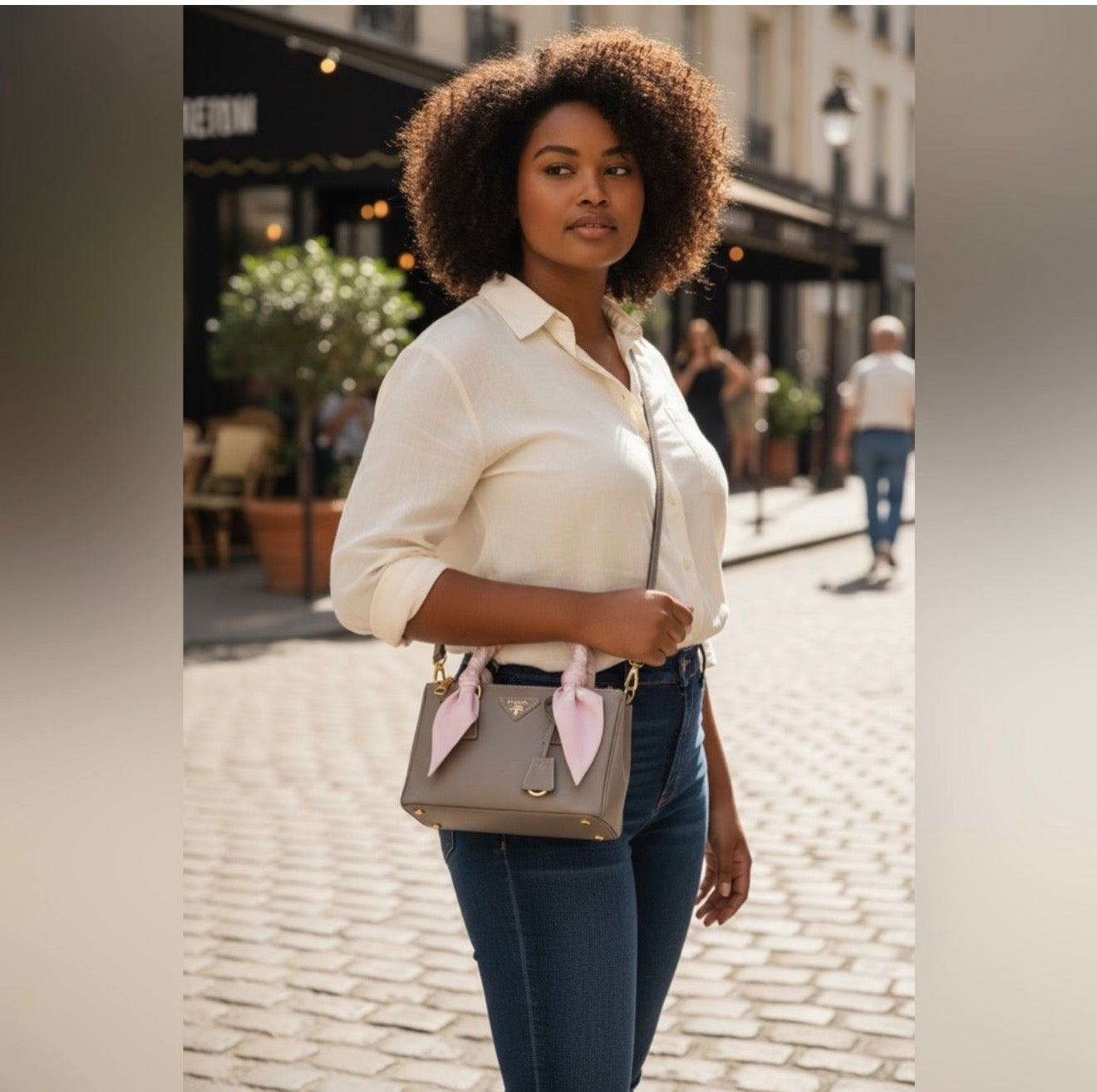 Prada Saffiano Double Zip Tote Small