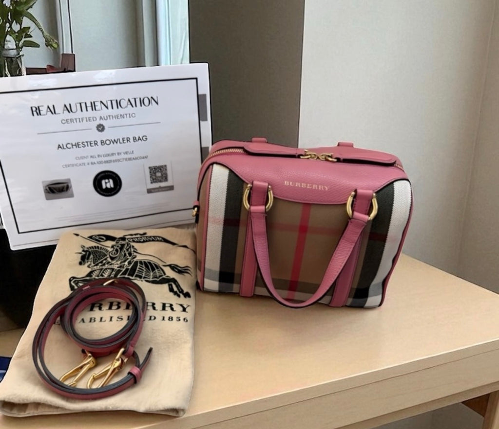 Pre-loved Burberry Alchester Bowling Bag