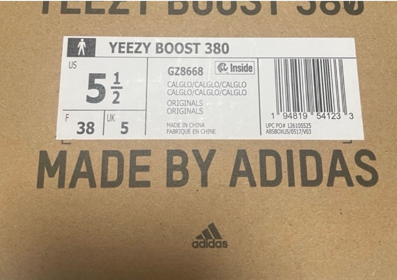 Adidas Yeezy boost 380