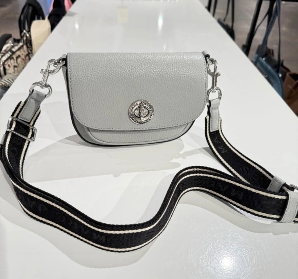 Brand new Marc Jacobs Gray Crossbody Bag with Minimalist Design