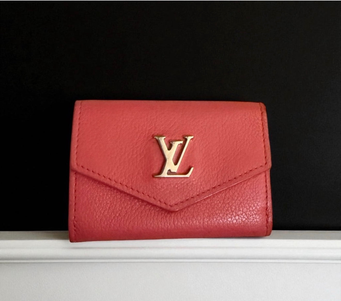 EUC Louis Vuitton Calfskin my Lock me Rose Card Holder