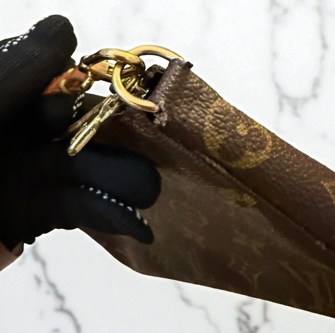 Louis Vuitton Brown Monogram Pochette Accessories