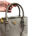 Prada Saffiano Double Zip Tote Small