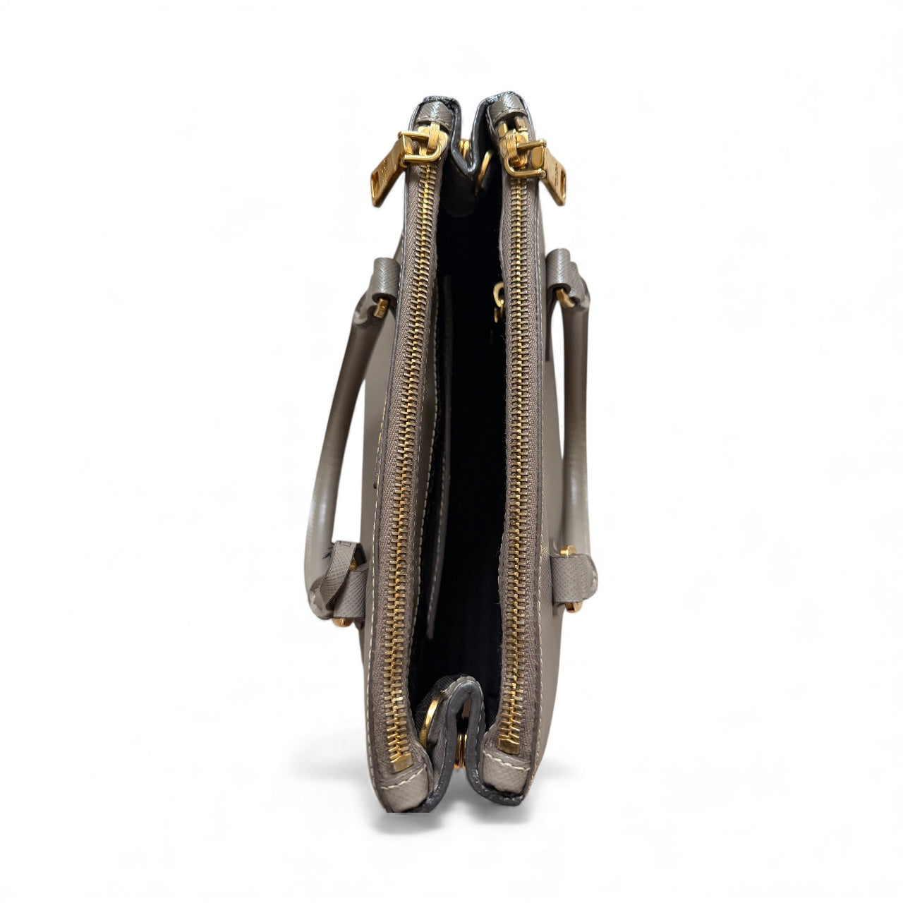 Prada Saffiano Double Zip Tote Small